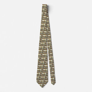 Vintage Architecture Formal Garden English Cottage Tie