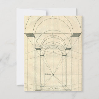 Vintage Architecture, Renaissance Arch Perspective