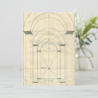 Vintage Architecture, Renaissance Arch Perspective