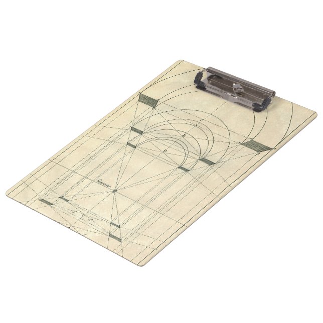 Vintage Architecture, Renaissance Arch Perspective Clipboard (Angled)