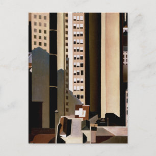 Vintage Architecture, Skyscrapers by Sheeler, 1922 Postcard