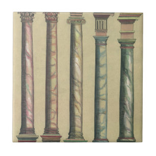 Vintage Architecture, the 5 Architectural Orders Tile