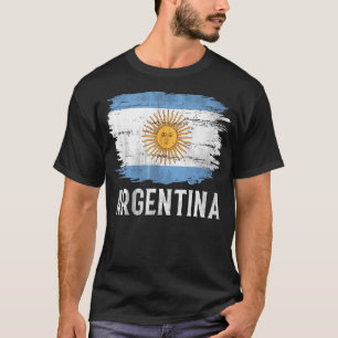 Vintage Argentina Flag For Argentinian T-Shirt
