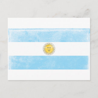 Vintage Argentina Flag Postcard