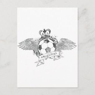 Vintage Argentina Football Postcard
