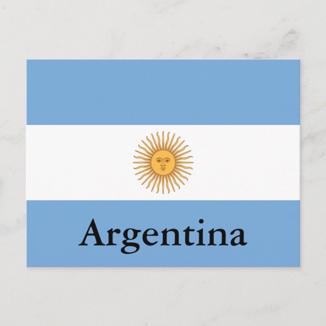 Vintage Argentina Travel Tourism Postcard (Front)