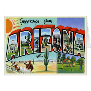 Vintage Arizona Card