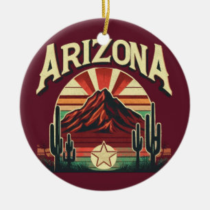 Vintage Arizona Ceramic Tree Decoration