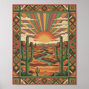 Vintage Arizona Grand Canyon Travel Print Wall Art