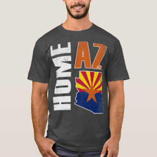 Vintage Arizona Home Flag Map Arizonian T-Shirt