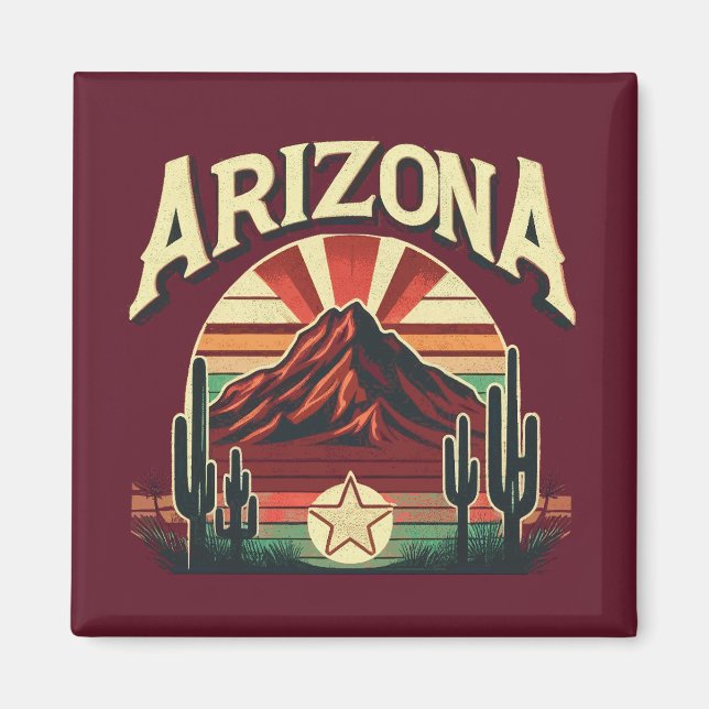 Vintage Arizona Magnet (Front)