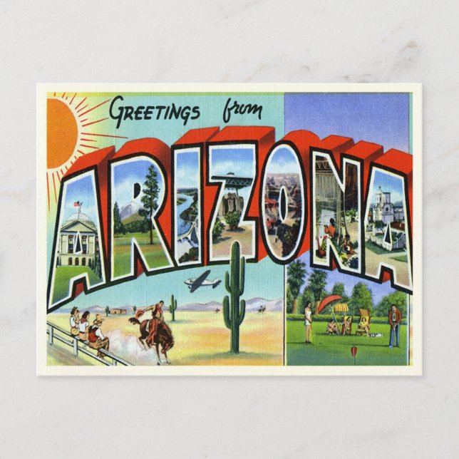 Vintage Arizona Postcard (Front)