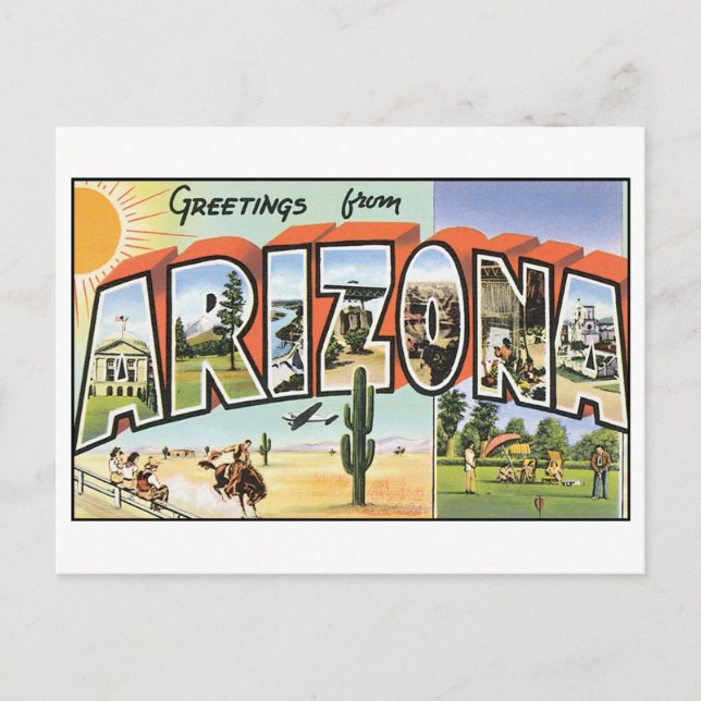 Vintage Arizona Postcard (Front)