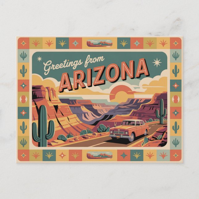 Vintage Arizona Postcard | Greetings from Arizona (Front)