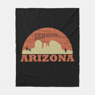 Vintage Arizona Sedona  Fleece Blanket