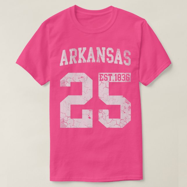 Vintage Arkansas 25th State T-Shirt (Design Front)
