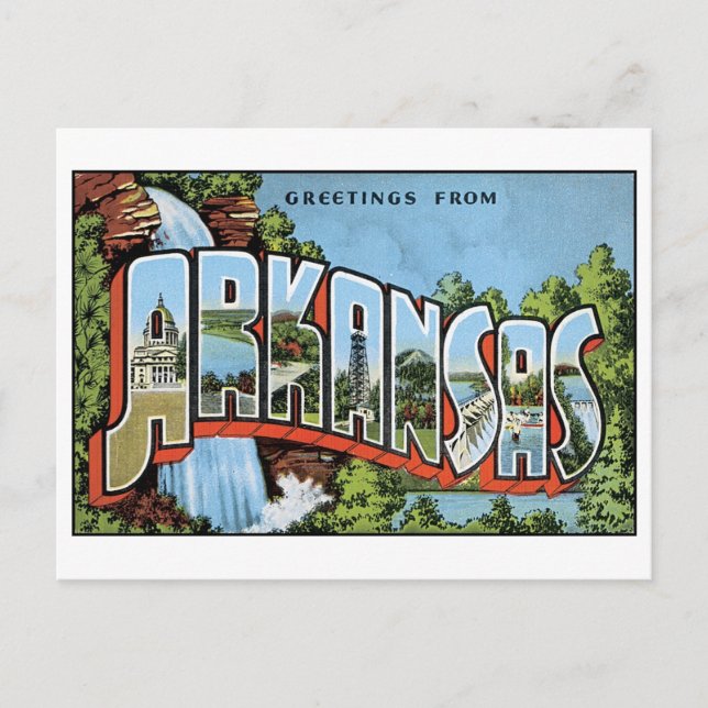 Vintage Arkansas Postcard (Front)