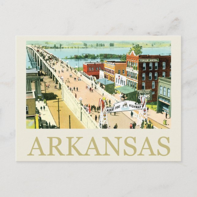 Vintage Arkansas Postcard (Front)