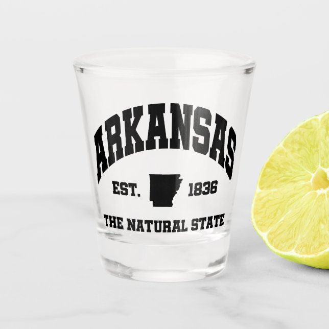 Vintage Arkansas Shot Glass (Front)