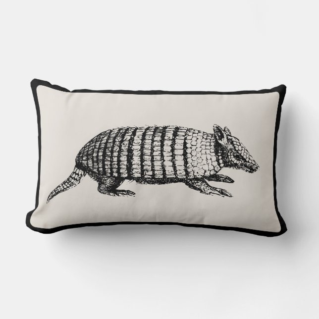 Vintage Armadillo Pillow - Pick Your Colour (Front)