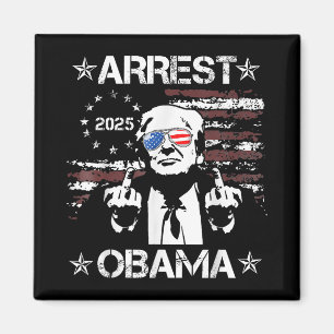 Vintage Arrest Obama 2025 Shirts For Men Women Magnet