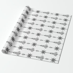 Vintage Arrow Line Art Wrapping Paper