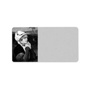 Vintage Art Address Label
