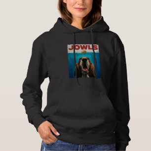 Vintage Art Basset Hound Jowls Dogs Funny Animal C Hoodie