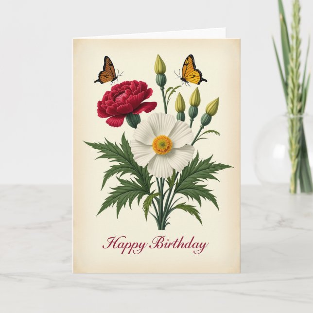 Vintage Art Birthday Card (Front)