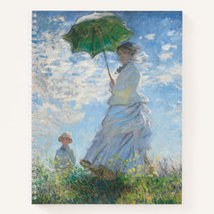Vintage Art, Claude Monet Print  Notebook