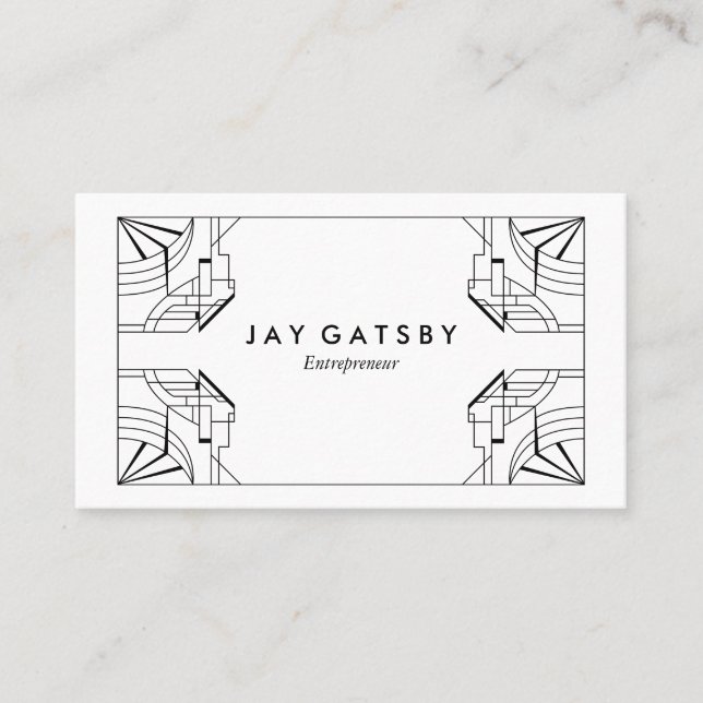 Vintage Art Deco/Art Nouveau Business Card (Front)