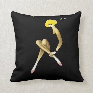 Vintage Art Deco Bally Pink Shoes Cushion