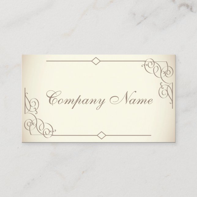 Vintage Art Deco BookPlate  Business Card (Front)