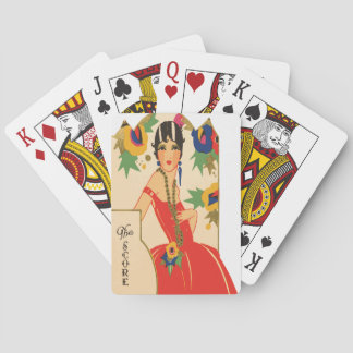 Vintage Art Deco Bridge Tally Playing Cards