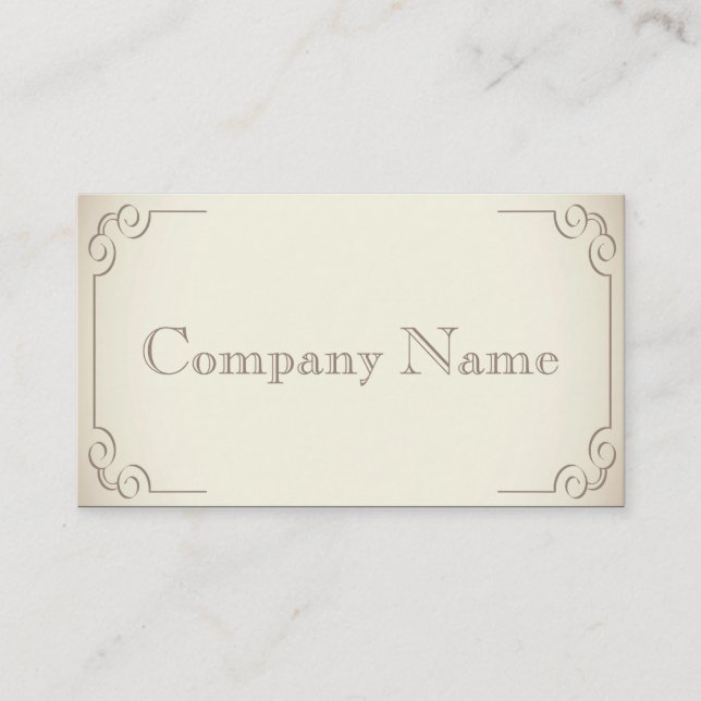 Vintage Art Deco Business Card (Front)