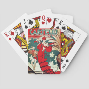 Vintage Art Deco - Carteles - Carribian Dancer Playing Cards