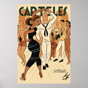 Vintage Art Deco - Carteles -Dancing Poster