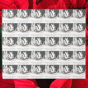 Vintage Art Deco Christmas Wrapping Paper