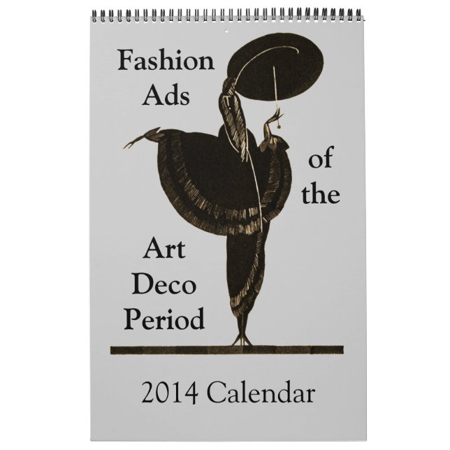 Vintage Art Deco Fashion Advertising 2014 Calendar (Cover)