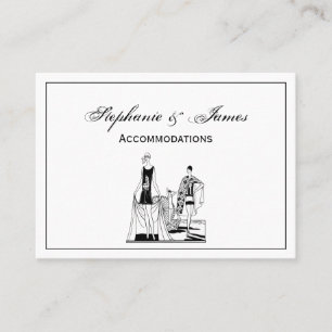 Vintage Art Deco Fashionable Ladies at the Beach Business Card