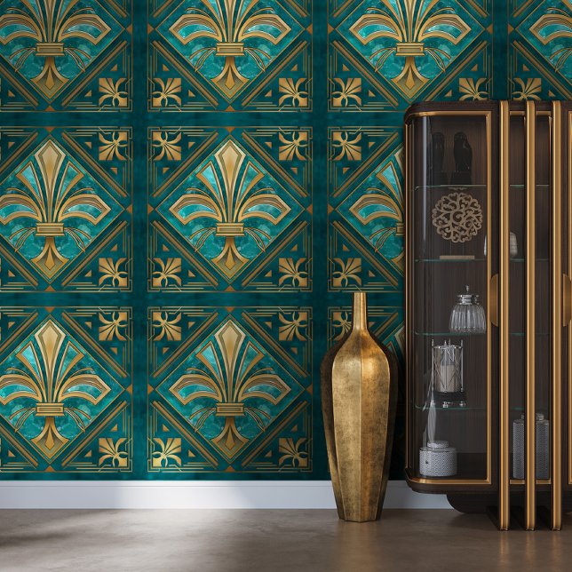 Vintage Art Deco Fleur-de-lis  Wallpaper (Creator Uploaded)
