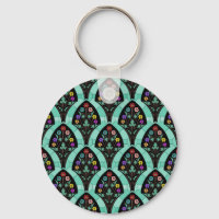 Vintage Art Deco Flower Fan Mosaic