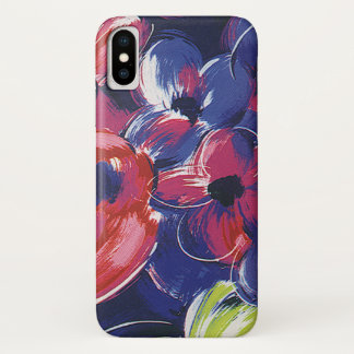 Vintage Art Deco Flowers, Tulips Floral Textile Case-Mate iPhone Case