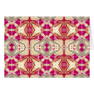 Vintage Art Deco Gold Magenta Red Grey