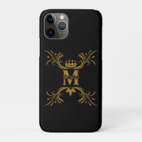 Vintage Art Deco Golden Name Monogram