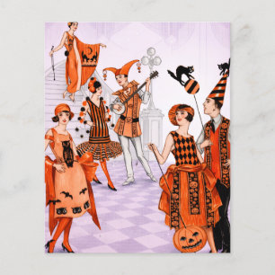 Vintage Art Deco Halloween 1920s  Flyer