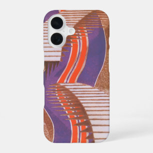 Vintage Art Deco Jazz Pochoir Stair Step Pattern iPhone 16 Case