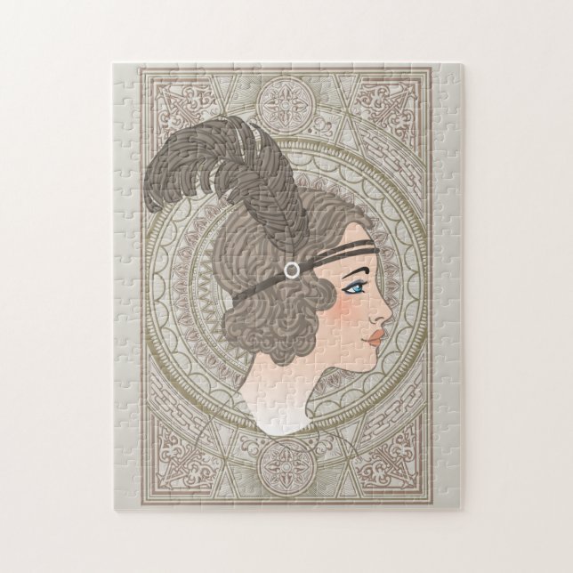 Vintage Art Deco Jigsaw Puzzle (Vertical)