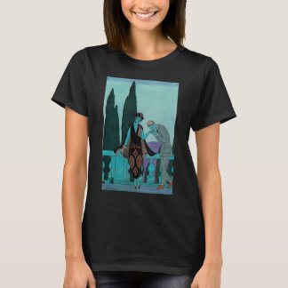 Vintage Art Deco La Villa d'Este by George Barbier T-Shirt