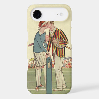 Vintage Art Deco Love and Romance Tennis Newlyweds